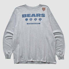 Chicago Bears Reebok 2000s Long Sleeve T-shirt Heather Gray Vintage