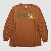 Green Bay Packers NFL 2000s Long Sleeve T-shirt Clay Vintage