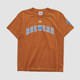 Milwaukee Brewers Majestic 2008 T-shirt - Clay - XS by Fanatics Real Vintage T-shirts