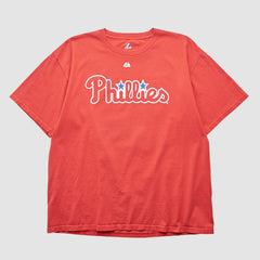 Philadelphia Phillies Majestic 2000s T-shirt - Red - XL by Fanatics Real Vintage T-shirts