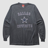 Dallas Cowboys Reebok 2000s Long Sleeve T-shirt Charcoal Vintage