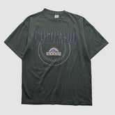 Colorado Rockies Salem Sportswear 90s T-shirt - Charcoal - 2XL by Fanatics Real Vintage T-shirts