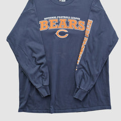 Chicago Bears NFL 2010s Long Sleeve T-shirt Navy Vintage