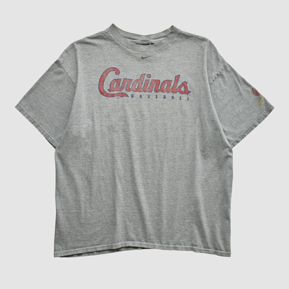 St. Louis Cardinals Nike 2000s T-shirt - Heather Gray - M by Fanatics Real Vintage T-shirts