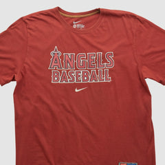 Los Angeles Angels Nike 2010s T-shirt - Maroon - 2XL by Fanatics Real Vintage T-shirts