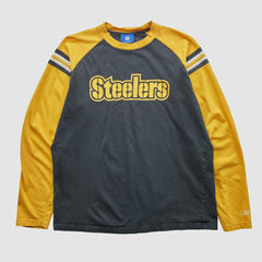 Pittsburgh Steelers Reebok 2000s Long Sleeve T-shirt Black Vintage