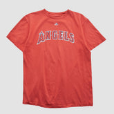 Los Angeles Angels Majestic 2000s T-shirt - Red - XS by Fanatics Real Vintage T-shirts