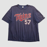 Minnesota Twins Russell 2003 T-shirt - Navy - 2XL by Fanatics Real Vintage T-shirts