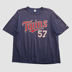 Minnesota Twins Russell 2003 T-shirt - Navy - 2XL by Fanatics Real Vintage T-shirts