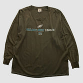 Philadelphia Eagles NFL 2000s Long Sleeve T-shirt Brown Vintage
