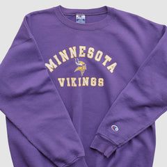Minnesota Vikings Champion 90s Pullover Sweatshirt Purple Vintage