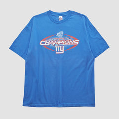 New York Giants Alstyle 2008 T-shirt Blue Vintage