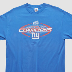 New York Giants Alstyle 2008 T-shirt Blue Vintage