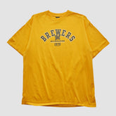 Milwaukee Brewers Gear For Sports 2000s T-shirt - Yellow - XL by Fanatics Real Vintage T-shirts