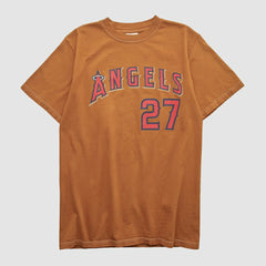 Los Angeles Angels Majestic 2000s T-shirt - Clay - M by Fanatics Real Vintage T-shirts