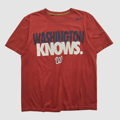 Washington Nationals Nike 2010s T-shirt - Maroon - S by Fanatics Real Vintage T-shirts