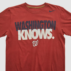 Washington Nationals Nike 2010s T-shirt - Maroon - S by Fanatics Real Vintage T-shirts
