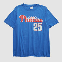 Philadelphia Phillies Majestic 2000s T-shirt - Blue - S by Fanatics Real Vintage T-shirts