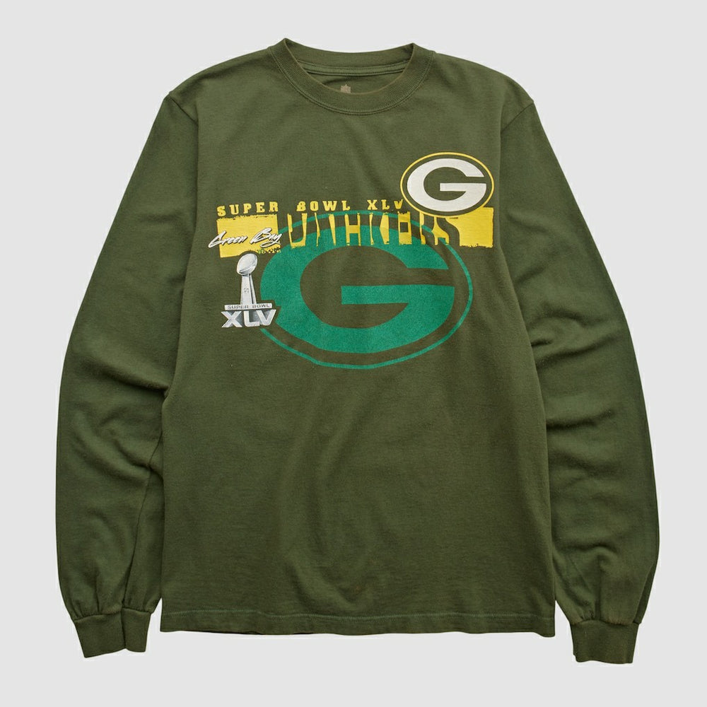Green Bay Packers NFL 2011 Long Sleeve T-shirt Green Vintage