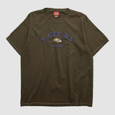 Baltimore Ravens NFL 2000s T-shirt Brown Vintage