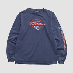 Tennessee Titans NFL 2000s Long Sleeve T-shirt Navy Vintage