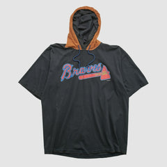 Atlanta Braves Salem Sportswear 1994 Hooded T-shirt - Black - XL by Fanatics Real Vintage T-shirts