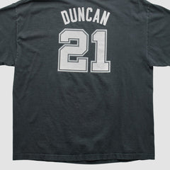 San Antonio Spurs NBA 2000s T-shirt Black Vintage