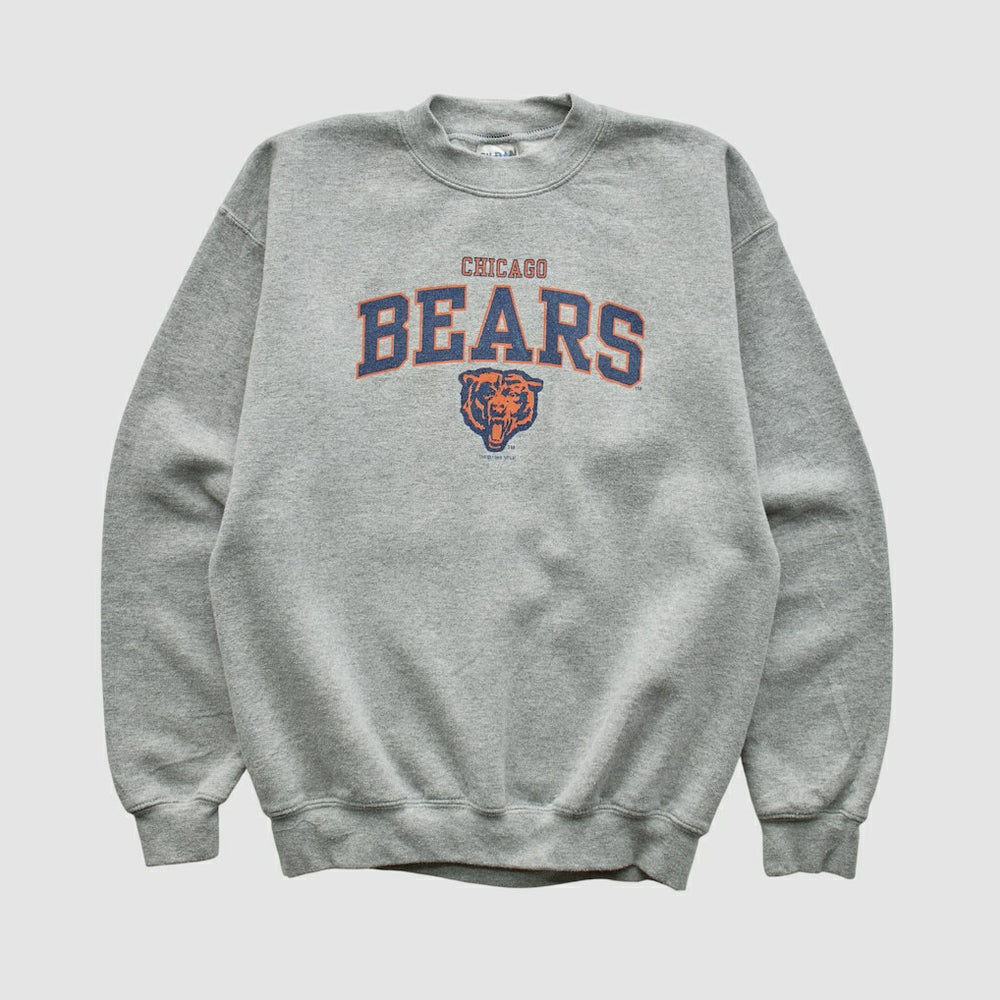 Chicago Bears Gildan 1999 Pullover Sweatshirt Heather Gray Yth L Real Vintage