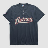 Houston Astros Russell 2000s T-shirt - Black - Yth XL by Fanatics Real Vintage T-shirts