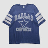 Dallas Cowboys Logo 7 90s T-shirt Navy Vintage