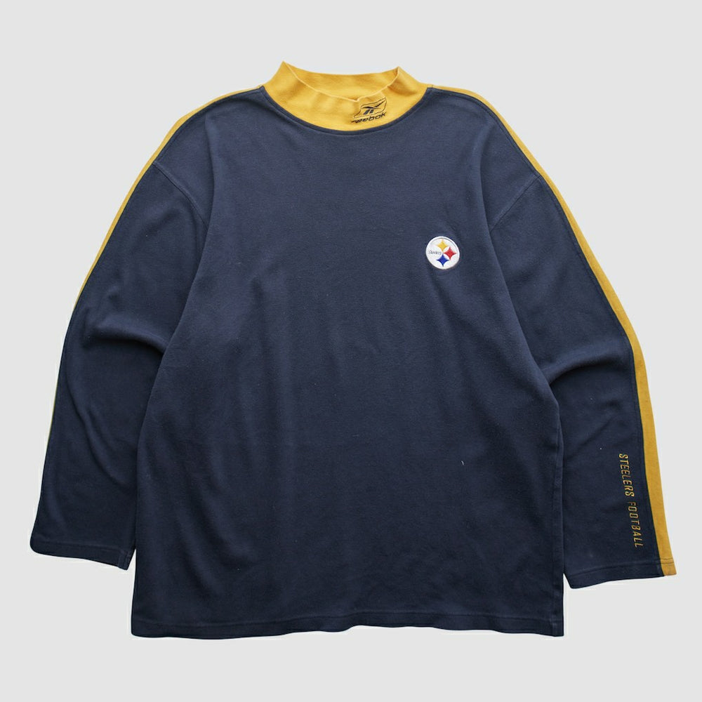 Pittsburgh Steelers Reebok 2000s Long Sleeve T-shirt Black Vintage
