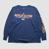 Denver Broncos NFL 2010s Long Sleeve T-shirt Navy Vintage
