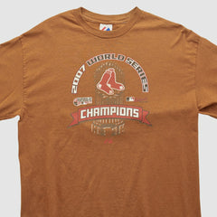 World Series Majestic 2007 Long Sleeve T-shirt - Clay - L by Fanatics Real Vintage T-shirts