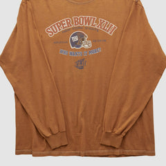 Super Bowl XLII 2008 Long Sleeve T-shirt Clay Vintage