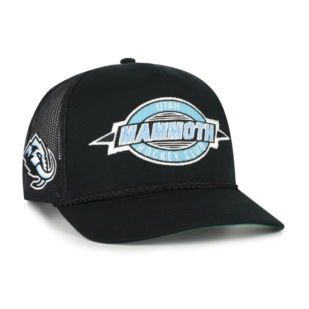 NHL Utah Mammoth '47 Frame Out Mesh Rope Hitch Adjustable Hat - Black