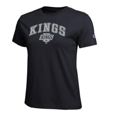 NHL Los Angeles Kings Champion Women's Arch Mascot Logo T-Shirt - Black