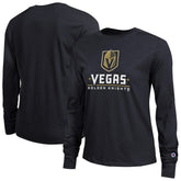 NHL Vegas Golden Knights Champion Women's Wordmark Lockup Long Sleeve T-Shirt - Black