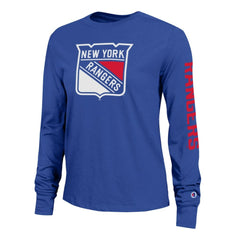 NHL New York Rangers Champion Women's 2-Hit Long Sleeve T-Shirt - Royal