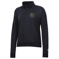 NHL Vegas Golden Knights Champion Women's Powerblend Quarter-Zip Sweatshirt - Black