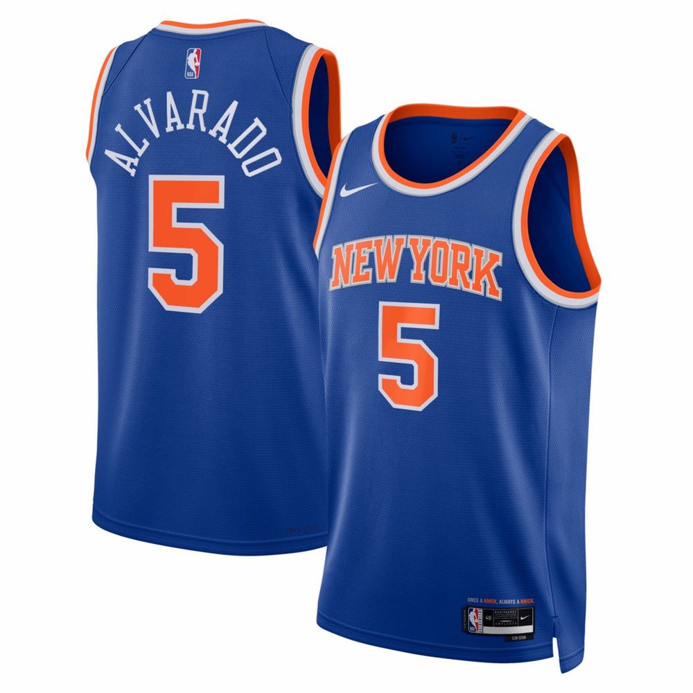 NBA Jos¨¦ Alvarado New York Knicks Unisex Swingman Jersey - Icon Edition - Blue