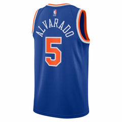 NBA Jos¨¦ Alvarado New York Knicks Unisex Swingman Jersey - Icon Edition - Blue