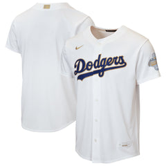 MLB Los Angeles Dodgers Nike Youth 2026 Gold Collection Home Replica Jersey - White
