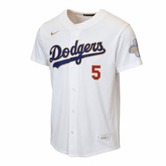 MLB Freddie Freeman Los Angeles Dodgers Nike Youth 2026 Gold Collection Home Replica Jersey - White