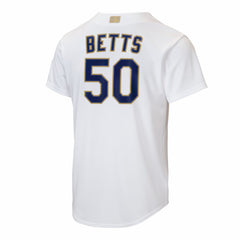 MLB Mookie Betts Los Angeles Dodgers Nike Youth 2026 Gold Collection Home Replica Jersey - White