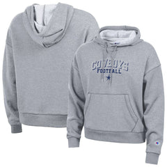 Dallas Cowboys Champion Women's Triumph Tri-Blend Hoodie Heather Gray