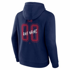 NHL,Custom Colorado Avalanche Hustle Personalized Name & Number Hoodie - Navy