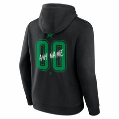 NHL,Custom Dallas Stars Big & Tall Hustle Personalized Name & Number Hoodie - Black