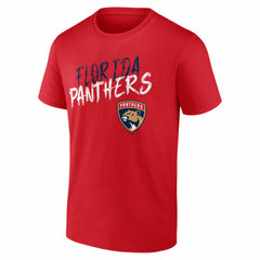 NHL,Custom Florida Panthers Hustle Personalized Name & Number T-Shirt - Red