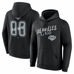 NHL,Custom Los Angeles Kings Big & Tall Hustle Personalized Name & Number Hoodie - Black