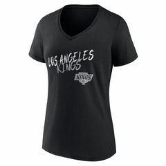 NHL,Custom Los Angeles Kings Women's Hustle Personalized Name & Number V-Neck T-Shirt - Black